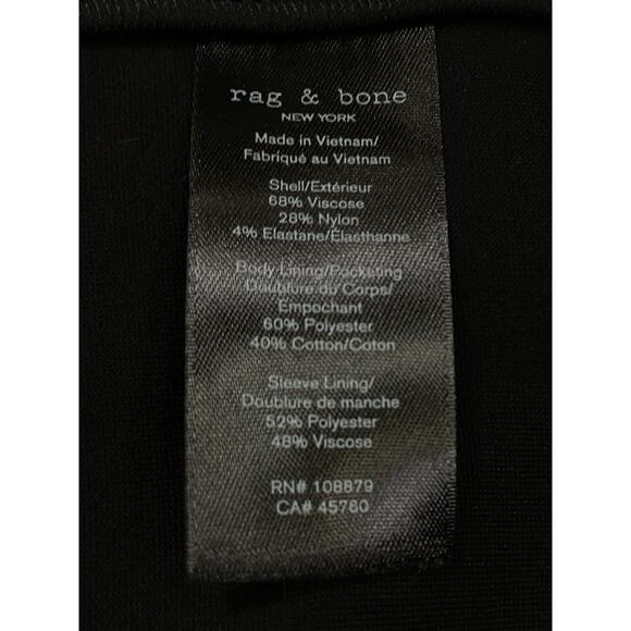 Rag & Bone 'Warren' Black Blazer Size 2 - Picture 5 of 5